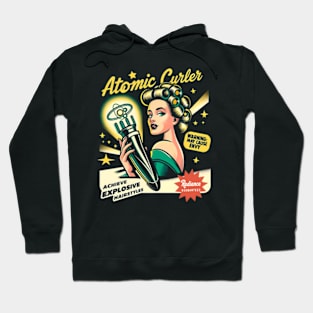 Atomic Curler - Funny vintage Ad Hoodie